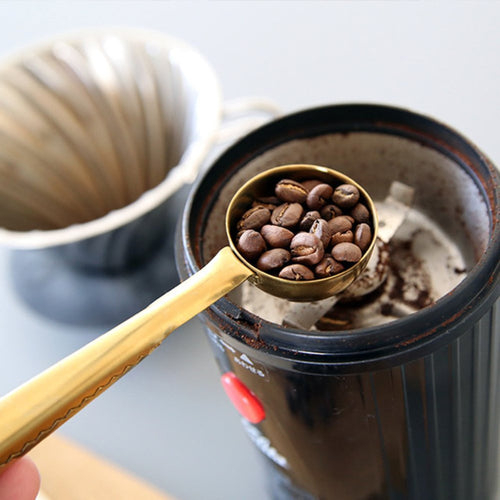 Stainless Steel Coffee Scoop with Clip